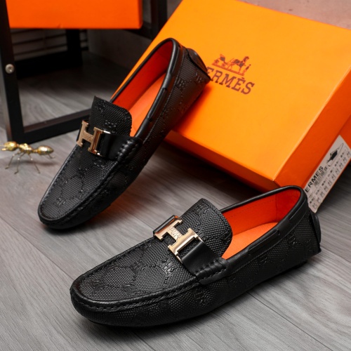 Hermes Leather Shoes For Men #1195504 $72.00 USD, Wholesale Replica Hermes Leather Shoes