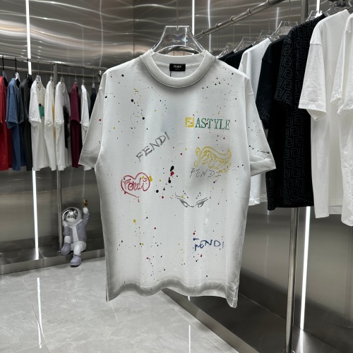 Fendi T-Shirts Short Sleeved For Unisex #1195617 $41.00 USD, Wholesale Replica Fendi T-Shirts