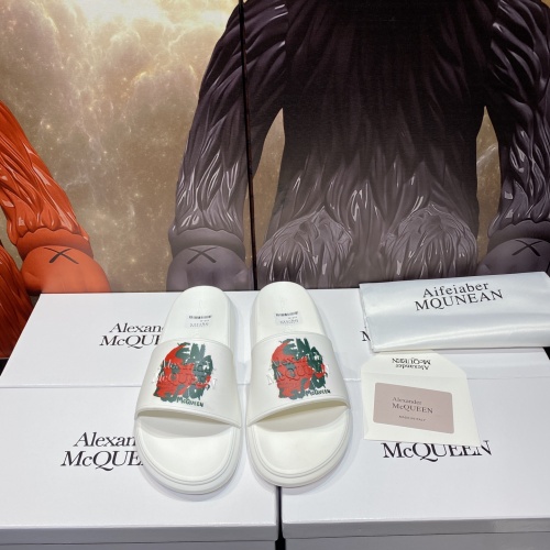 Replica Alexander McQueen Slippers For Men #1195626 $45.00 USD for Wholesale
