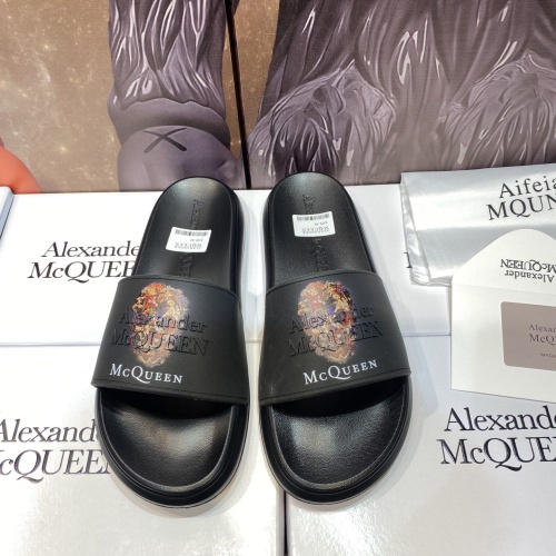 Replica Alexander McQueen Slippers For Men #1195635 $45.00 USD for Wholesale