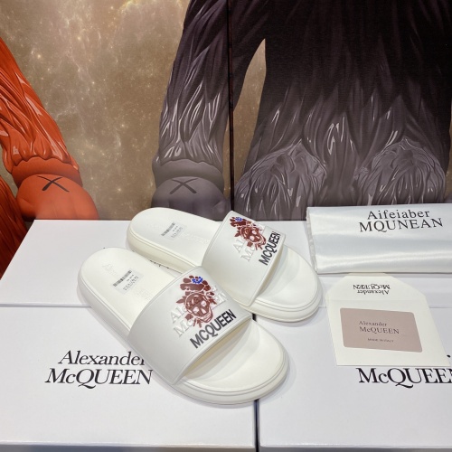 Replica Alexander McQueen Slippers For Men #1195638 $45.00 USD for Wholesale
