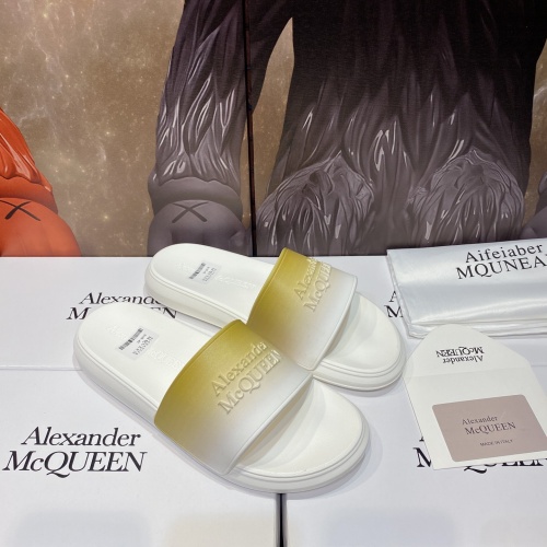 Replica Alexander McQueen Slippers For Men #1195639 $45.00 USD for Wholesale