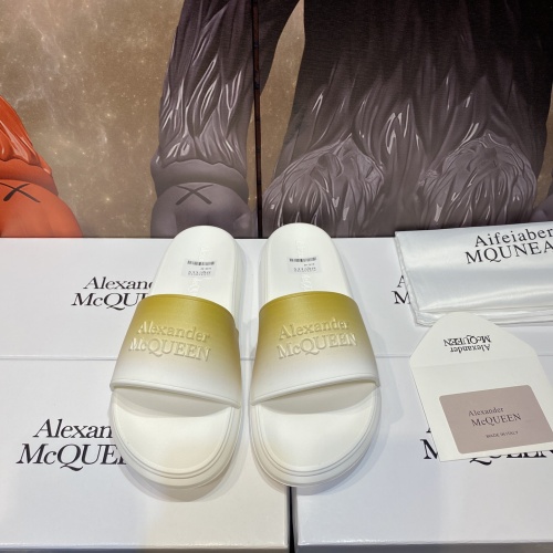 Replica Alexander McQueen Slippers For Men #1195639 $45.00 USD for Wholesale