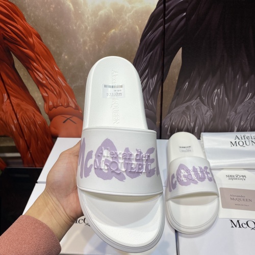 Replica Alexander McQueen Slippers For Men #1195641 $45.00 USD for Wholesale