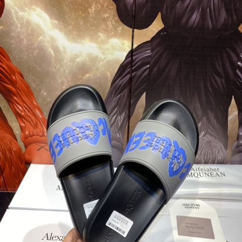 Replica Alexander McQueen Slippers For Men #1195645 $45.00 USD for Wholesale