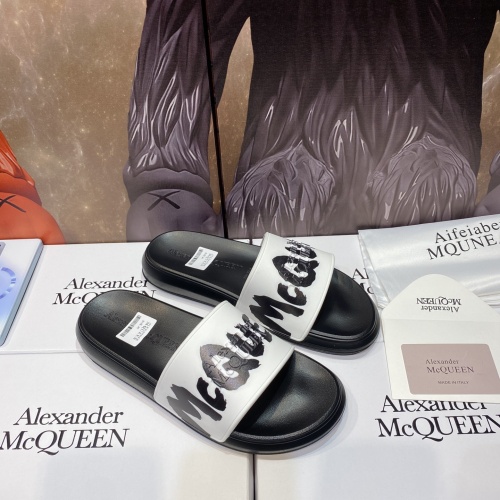 Replica Alexander McQueen Slippers For Men #1195646 $45.00 USD for Wholesale