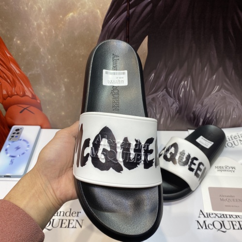 Replica Alexander McQueen Slippers For Men #1195646 $45.00 USD for Wholesale