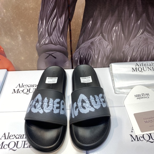 Replica Alexander McQueen Slippers For Men #1195647 $45.00 USD for Wholesale