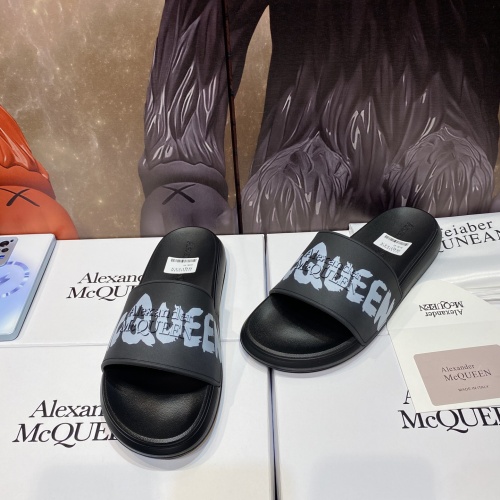 Replica Alexander McQueen Slippers For Men #1195647 $45.00 USD for Wholesale
