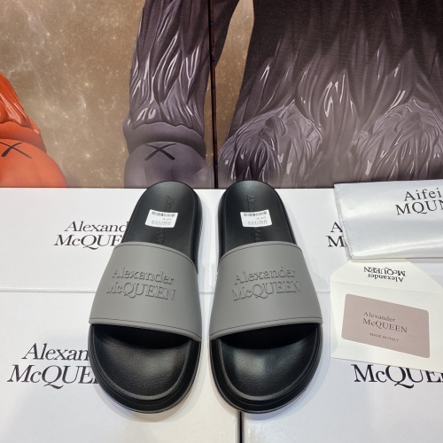 Replica Alexander McQueen Slippers For Men #1195651 $45.00 USD for Wholesale