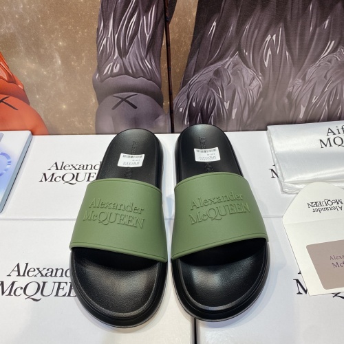 Replica Alexander McQueen Slippers For Men #1195652 $45.00 USD for Wholesale