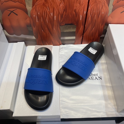 Replica Alexander McQueen Slippers For Men #1195655 $45.00 USD for Wholesale
