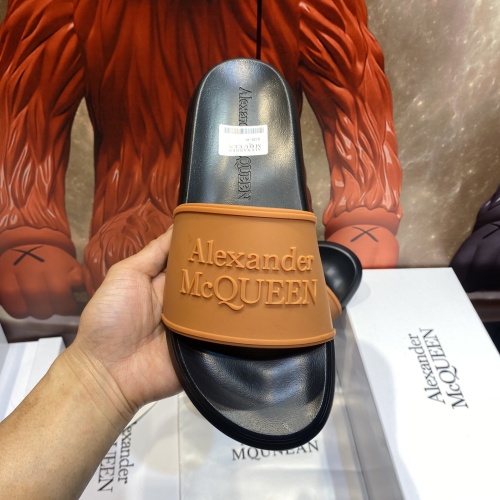 Replica Alexander McQueen Slippers For Men #1195656 $45.00 USD for Wholesale