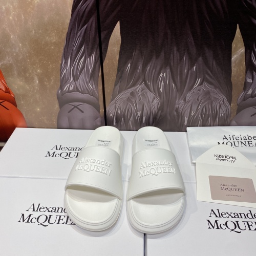 Replica Alexander McQueen Slippers For Men #1195657 $45.00 USD for Wholesale