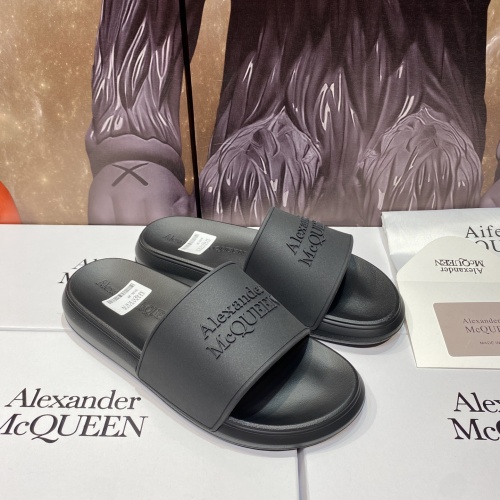 Replica Alexander McQueen Slippers For Men #1195658 $45.00 USD for Wholesale