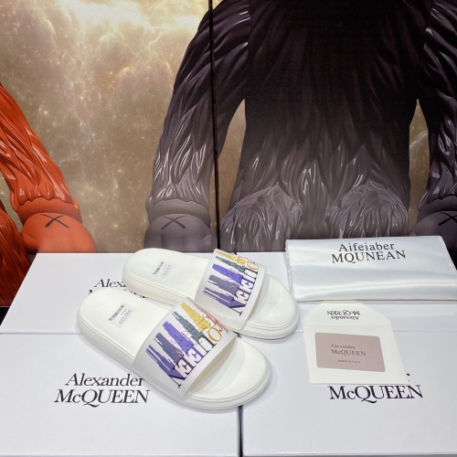 Replica Alexander McQueen Slippers For Men #1195659 $45.00 USD for Wholesale