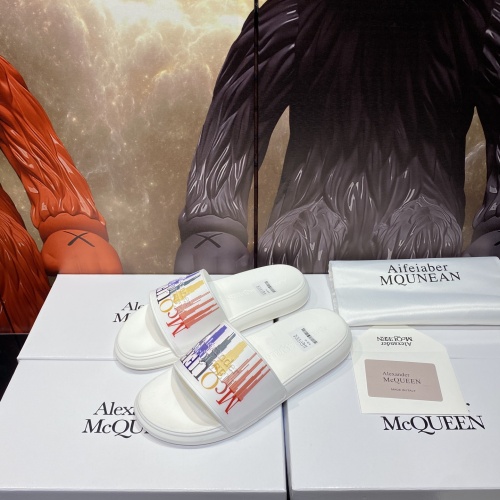 Replica Alexander McQueen Slippers For Men #1195659 $45.00 USD for Wholesale