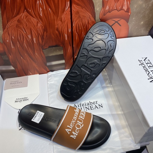 Replica Alexander McQueen Slippers For Men #1195660 $45.00 USD for Wholesale