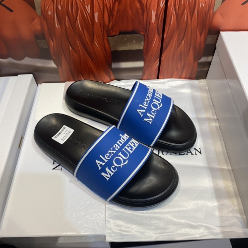 Replica Alexander McQueen Slippers For Men #1195661 $45.00 USD for Wholesale