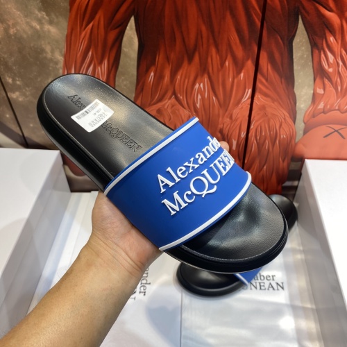 Replica Alexander McQueen Slippers For Men #1195661 $45.00 USD for Wholesale