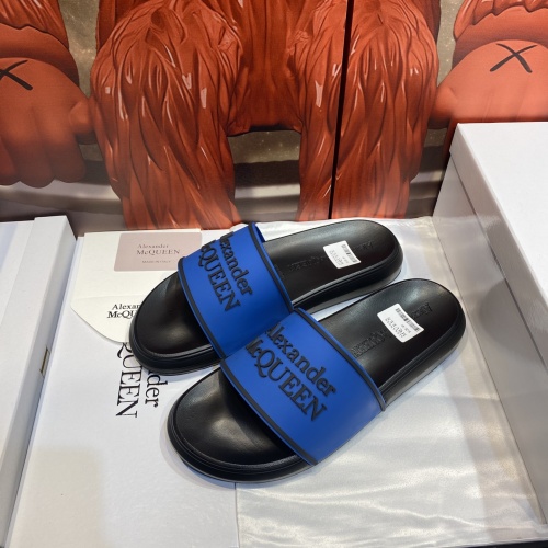 Replica Alexander McQueen Slippers For Men #1195665 $45.00 USD for Wholesale