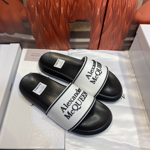 Replica Alexander McQueen Slippers For Men #1195666 $45.00 USD for Wholesale