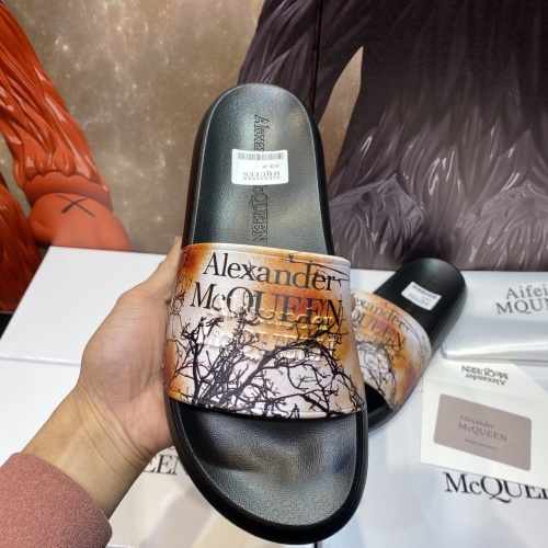 Replica Alexander McQueen Slippers For Men #1195669 $45.00 USD for Wholesale