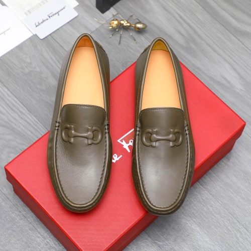 Salvatore Ferragamo Leather Shoes For Men #1195734