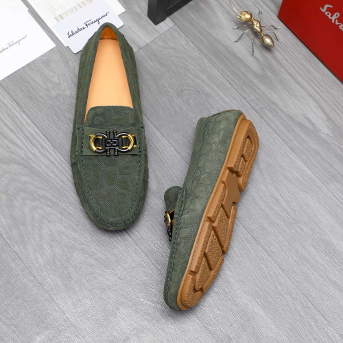 Salvatore Ferragamo Leather Shoes For Men #1195760