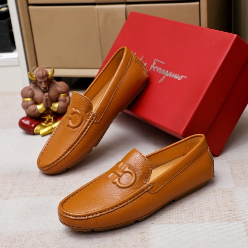 Salvatore Ferragamo Leather Shoes For Men #1195802 $68.00 USD, Wholesale Replica Salvatore Ferragamo Leather Shoes