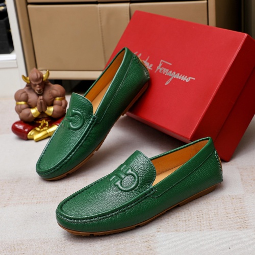 Salvatore Ferragamo Leather Shoes For Men #1195804 $68.00 USD, Wholesale Replica Salvatore Ferragamo Leather Shoes