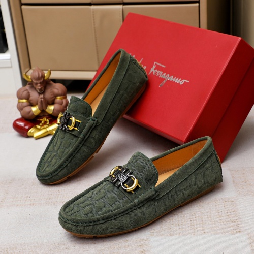 Salvatore Ferragamo Leather Shoes For Men #1195808 $68.00 USD, Wholesale Replica Salvatore Ferragamo Leather Shoes