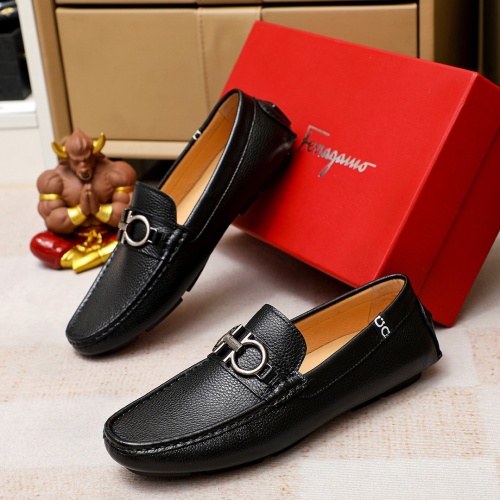 Salvatore Ferragamo Leather Shoes For Men #1195813 $68.00 USD, Wholesale Replica Salvatore Ferragamo Leather Shoes