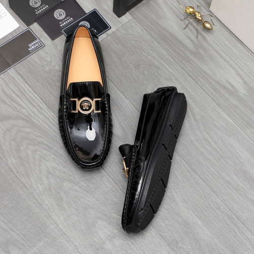 Versace Leather Shoes For Men #1195838 $64.00 USD, Wholesale Replica Versace Leather Shoes