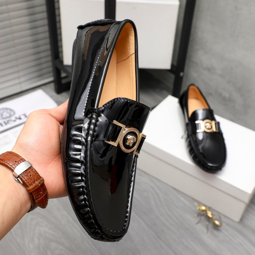 Replica Versace Leather Shoes For Men #1195838 $64.00 USD for Wholesale