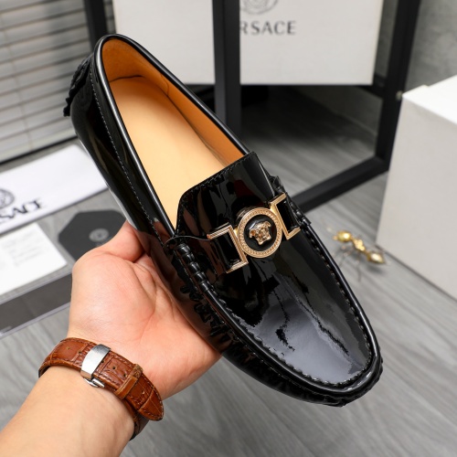 Replica Versace Leather Shoes For Men #1195838 $64.00 USD for Wholesale