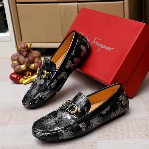 Salvatore Ferragamo Leather Shoes For Men #1195860 $68.00 USD, Wholesale Replica Salvatore Ferragamo Leather Shoes
