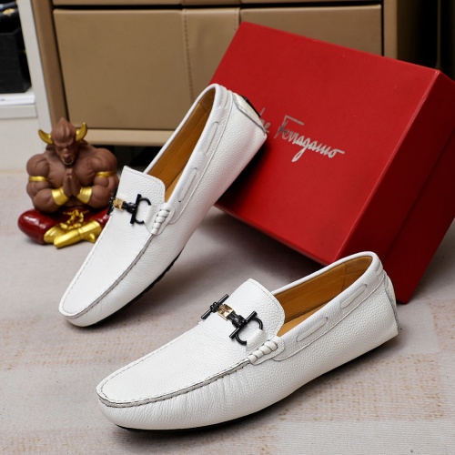 Salvatore Ferragamo Leather Shoes For Men #1195862 $68.00 USD, Wholesale Replica Salvatore Ferragamo Leather Shoes