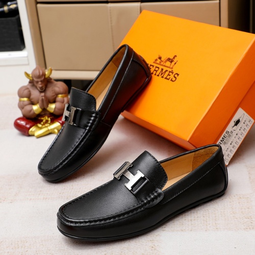 Hermes Leather Shoes For Men #1195864 $76.00 USD, Wholesale Replica Hermes Leather Shoes