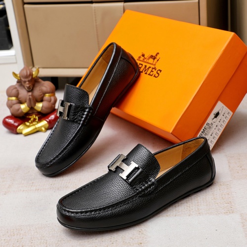 Hermes Leather Shoes For Men #1195865 $76.00 USD, Wholesale Replica Hermes Leather Shoes