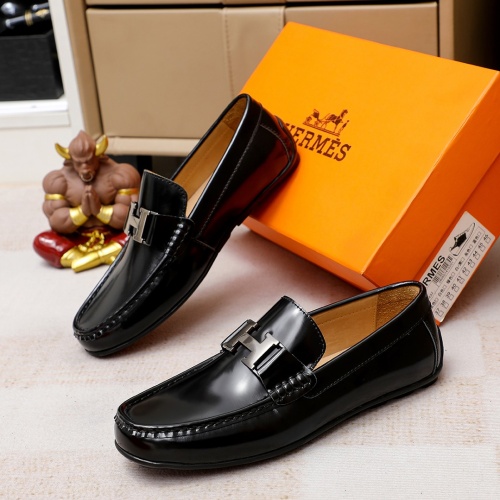 Hermes Leather Shoes For Men #1195866 $76.00 USD, Wholesale Replica Hermes Leather Shoes