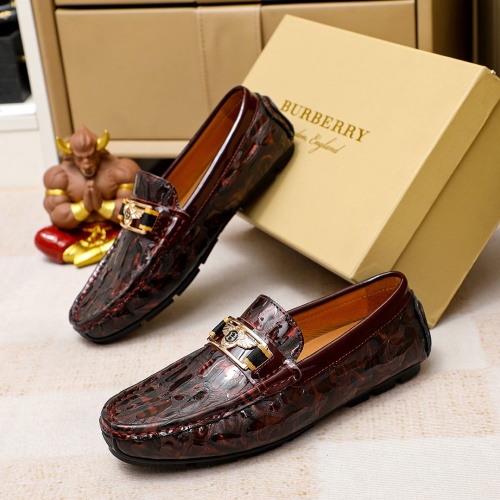 Burberry Leather Shoes For Men #1195872 $68.00 USD, Wholesale Replica Burberry Leather Shoes