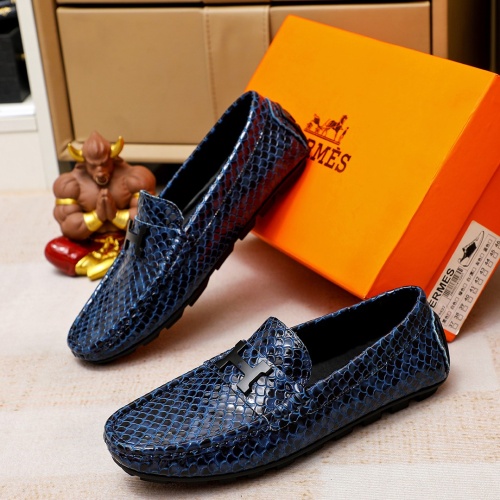 Hermes Leather Shoes For Men #1195881 $68.00 USD, Wholesale Replica Hermes Leather Shoes