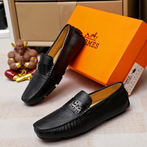 Hermes Leather Shoes For Men #1195895 $68.00 USD, Wholesale Replica Hermes Leather Shoes