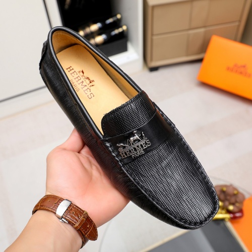 Replica Hermes Leather Shoes For Men #1195895 $68.00 USD for Wholesale