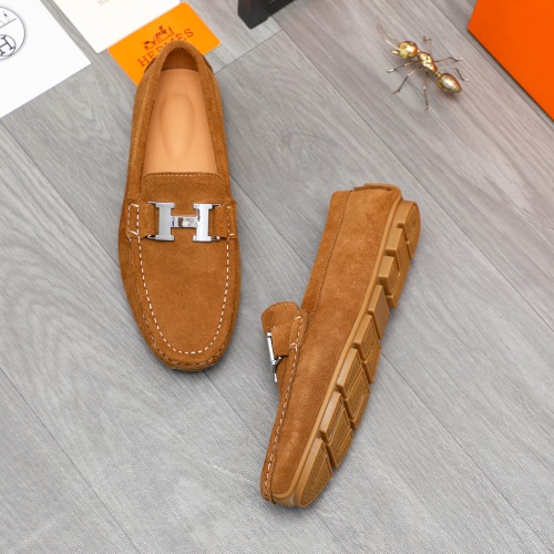 Hermes Leather Shoes For Men #1195908 $68.00 USD, Wholesale Replica Hermes Leather Shoes