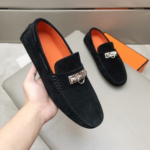 Hermes Leather Shoes For Men #1195917 $96.00 USD, Wholesale Replica Hermes Leather Shoes