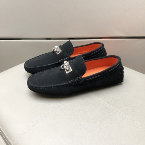 Replica Hermes Leather Shoes For Men #1195917 $96.00 USD for Wholesale