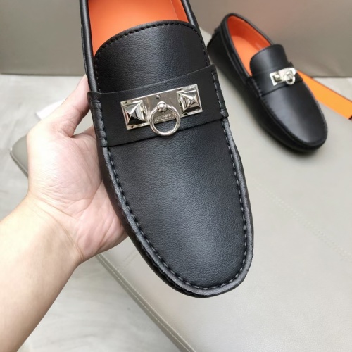 Replica Hermes Leather Shoes For Men #1195920 $96.00 USD for Wholesale