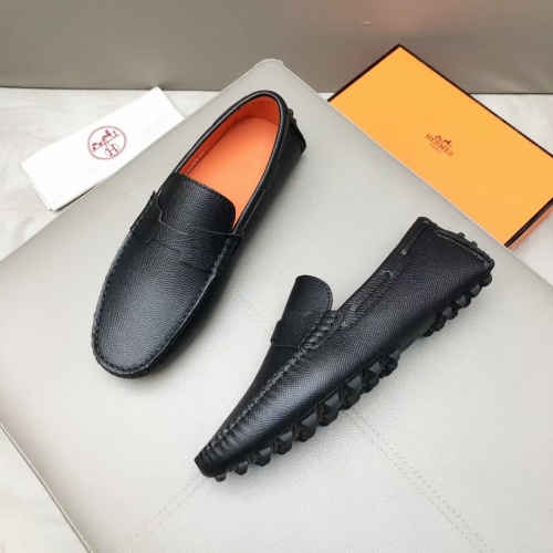 Replica Hermes Leather Shoes For Men #1195924 $96.00 USD for Wholesale